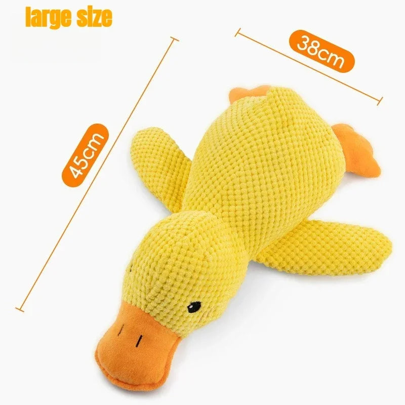 "Quack & Play" Realistic Duck Dog Toy – Durable Squeaky Plush for Interactive Fun