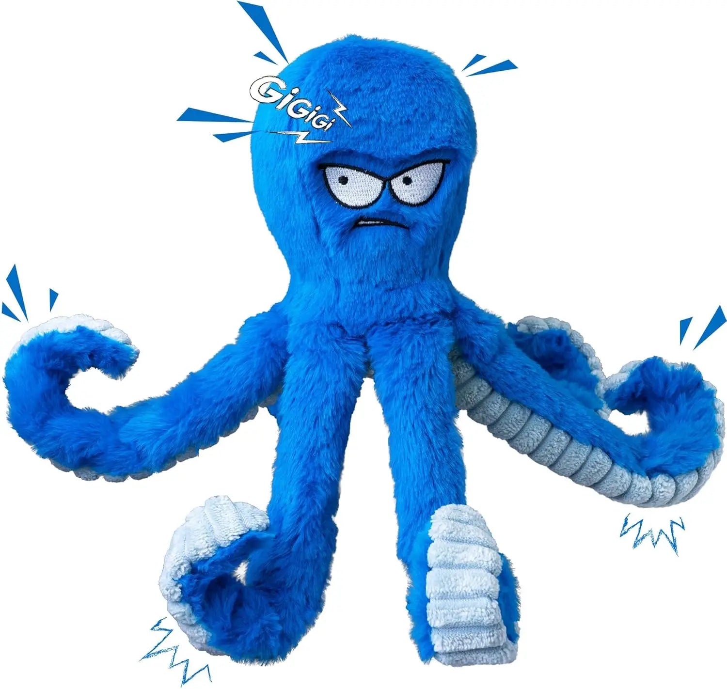 Stretchy Shark Squeaker Dog Toy – Interactive Tug & Heavy-Duty Plush Chew