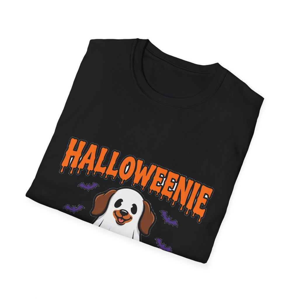 Halloweenie ghost dachshund tee - Black - other