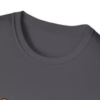 Halloweenie ghost dachshund tee - Charcoal - neck