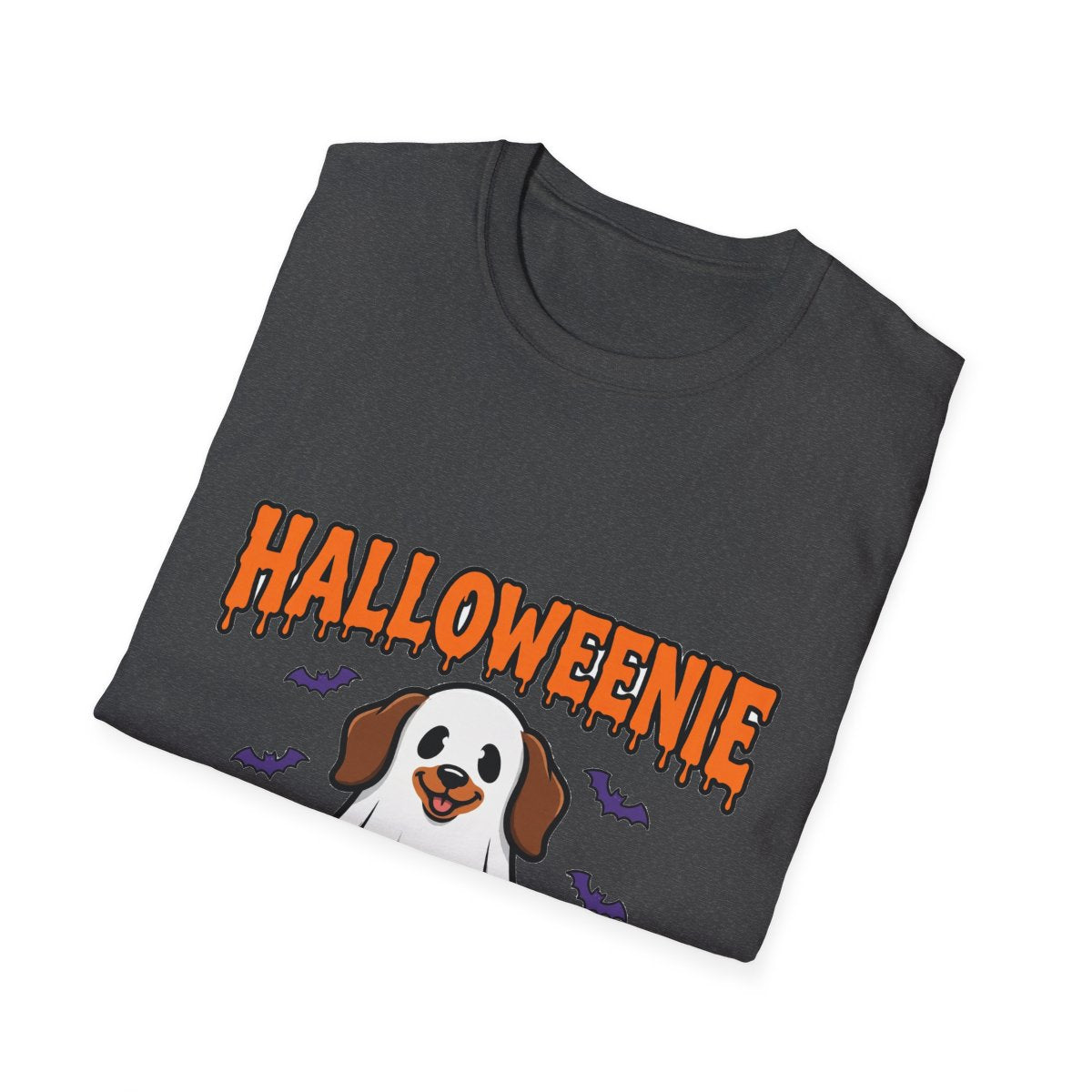 Halloweenie ghost dachshund tee - Dark Heather - other