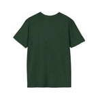 Halloweenie ghost dachshund tee - Forest Green - back