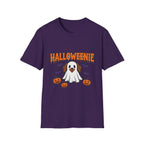 Halloweenie ghost dachshund tee - Purple - front