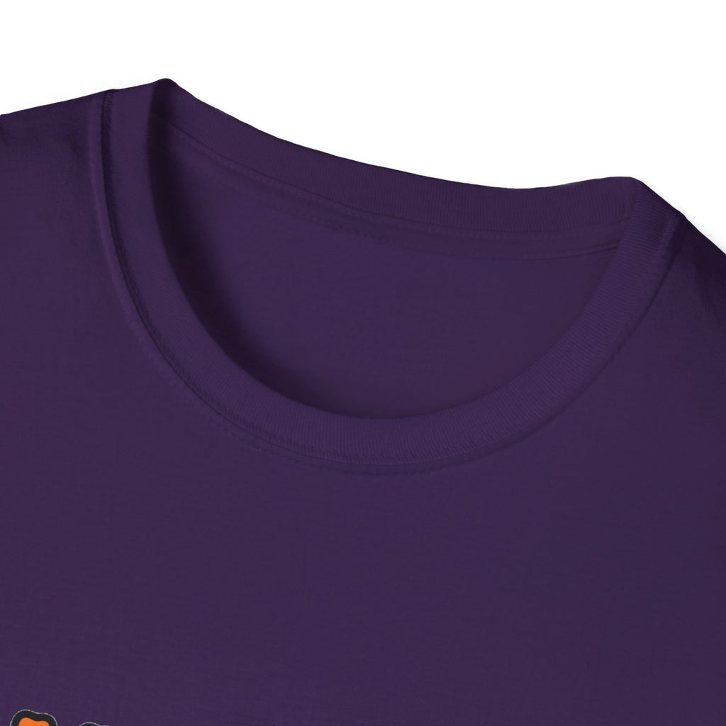 Halloweenie ghost dachshund tee - Purple - neck