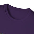 Halloweenie ghost dachshund tee - Purple - neck