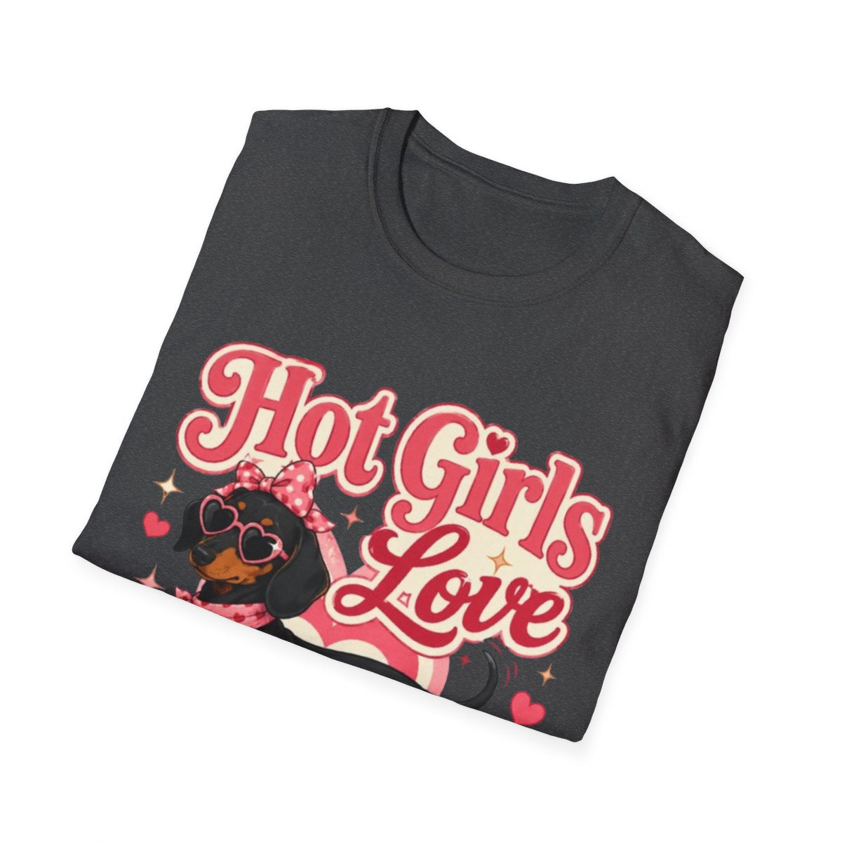 Hot Girls Love Wieners T-Shirt - Dark Heather