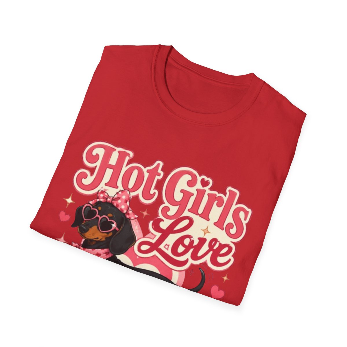 Hot Girls Love Wieners T-Shirt - Red