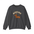 Wiener Mom Sweatshirt - Dark Heather front view