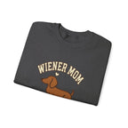 Wiener Mom Sweatshirt - Dark Heather folded detail