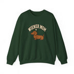 Wiener Mom Sweatshirt - Forest Green front view
