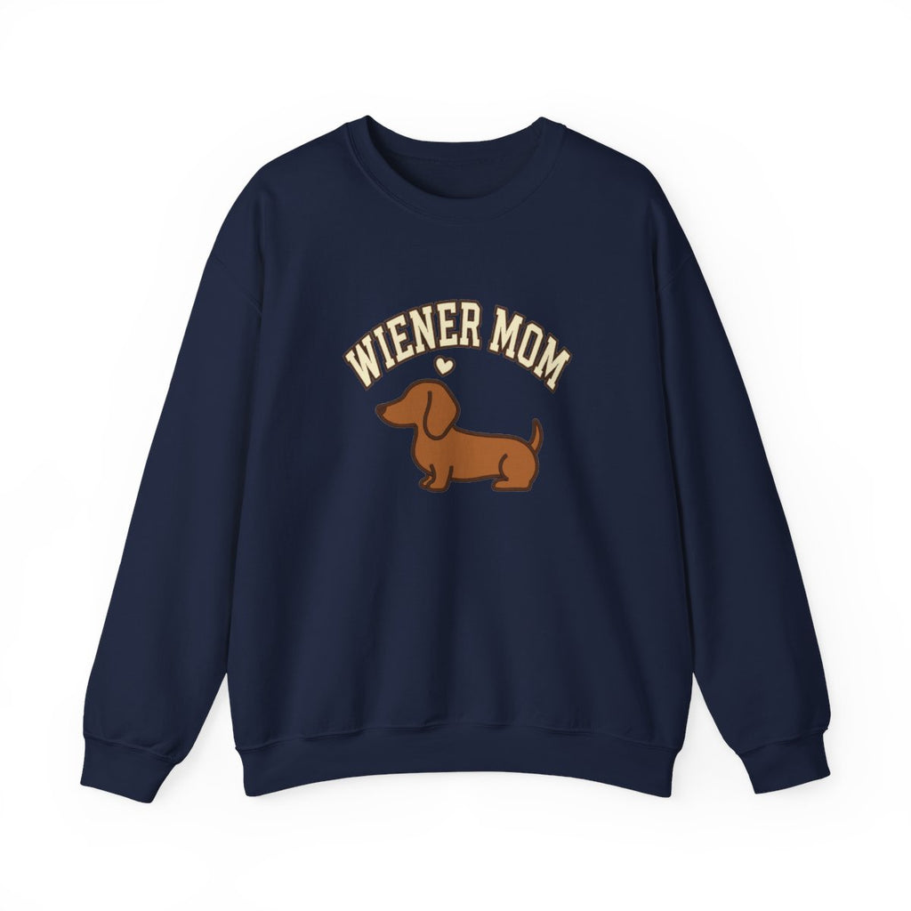 Wiener Mom Sweatshirt - Navy front view
