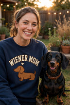 Wiener Mom Sweatshirt - lifestyle dog